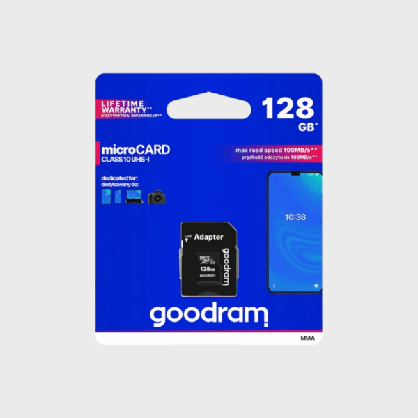 Karta pamięci 128 GB microSD Class 10 Goodram do kamer