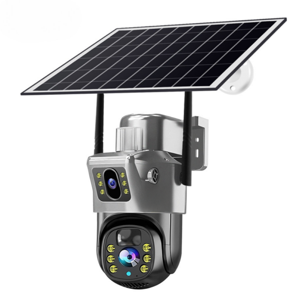 Kamera solarna Solaris Wi-Fi – 10MP, dwa obiektywy, IP67, tryb nocny, aplikacja V380 PRO